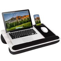 LapGear - Home Office Pro Lap Desk (Fits up to 15.6" Laptop) - White Marble - Front_Zoom