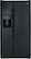 Front Standard. GE - 25.9 Cu. Ft. Side-by-Side Refrigerator with Thru-the-Door Ice and Water - Black.