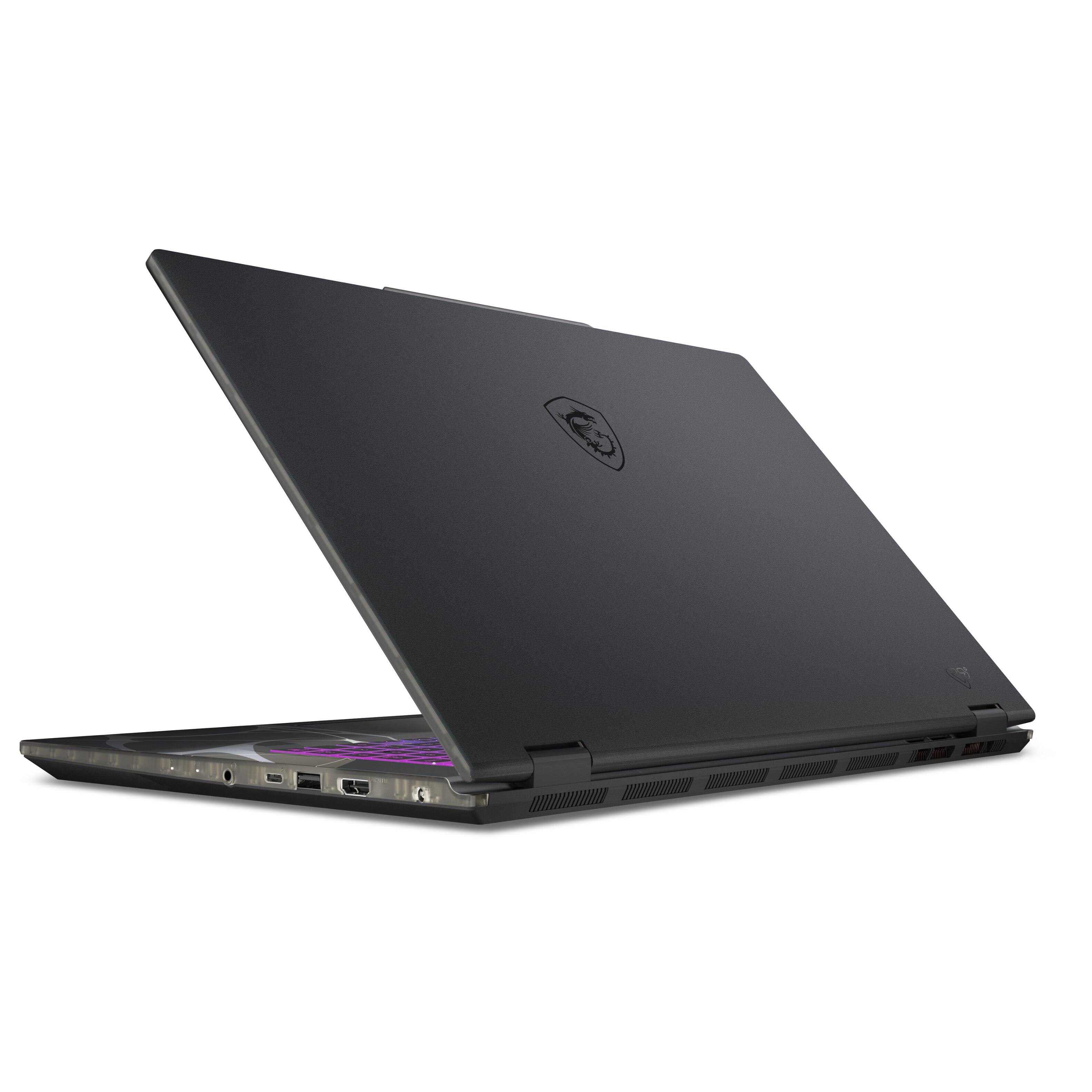 Back. MSI - MSI Cyborg A17 AI 17.3” FHD Gaming Laptop - AMD Ryzen 9 270 2025 - RTX 5060 - 32GB RAM - 1TB Storage - Translucent Black.