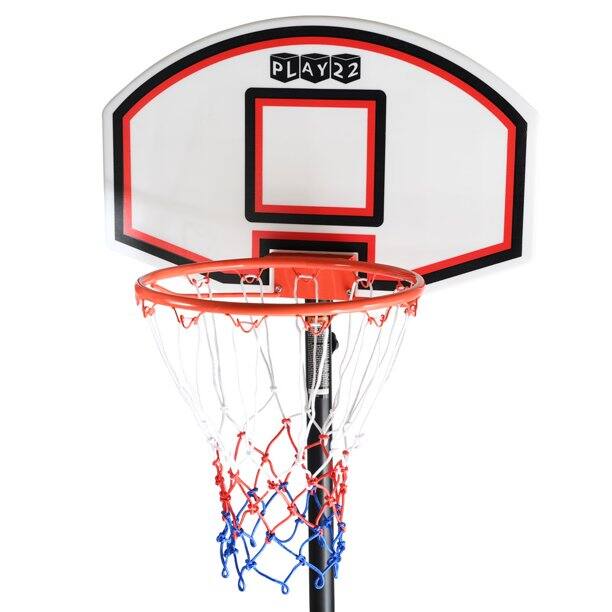 Alt View 1. Play22 - Adjustable Basketball Hoop for Kids – 5ft 9in to 6ft 9in Portable Freestanding Hoop with Stand, Base & Wheels - Black.