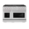 ZLINE - 48 in. Wide 6 Burner Paramount Double Oven Gas Range (SGRS-48) - Stainless Steel