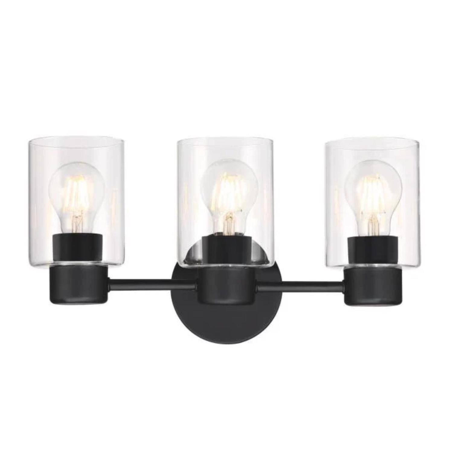 Front. Westinghouse - Westinghouse 3-Light Matte Wall Sconce.