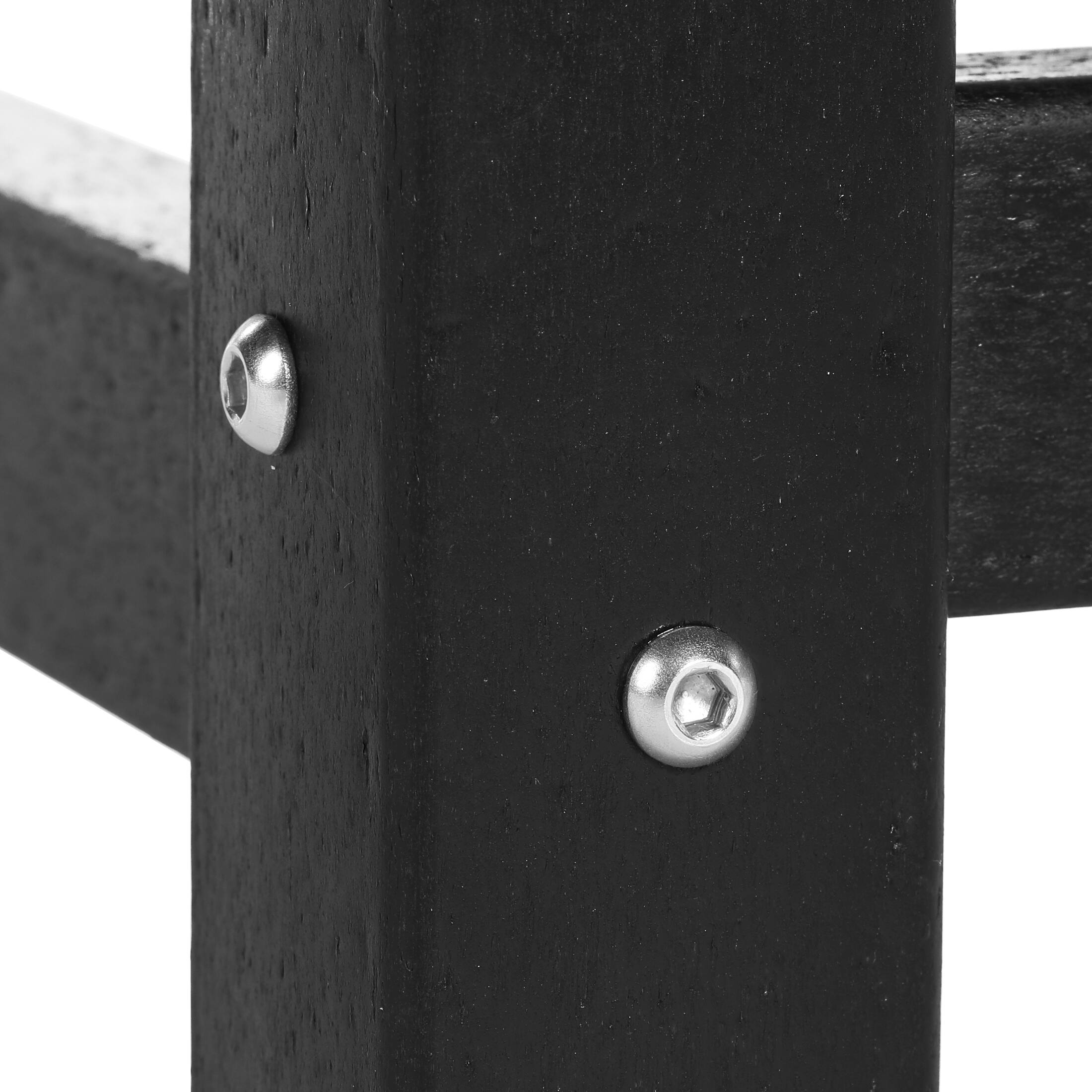 Alt View 6. WestinTrends - WestinTrends Malibu Kids Outdoor Patio Furniture HDPE 38" Wide Round Dining Table - Black.