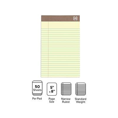 50 Sheets Per Pad  
5" x 8" Page Size  
Narrow Ruled  
Standard Weight