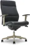 Front. La-Z-Boy - Baylor Modern Bonded Leather Executive Chair - Black - Bonded Leather.