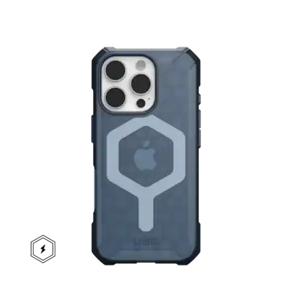 Front. UAG - Essential Armor Series Case with Magsafe for Apple iPhone 16 Pro - Cloud Blue.
