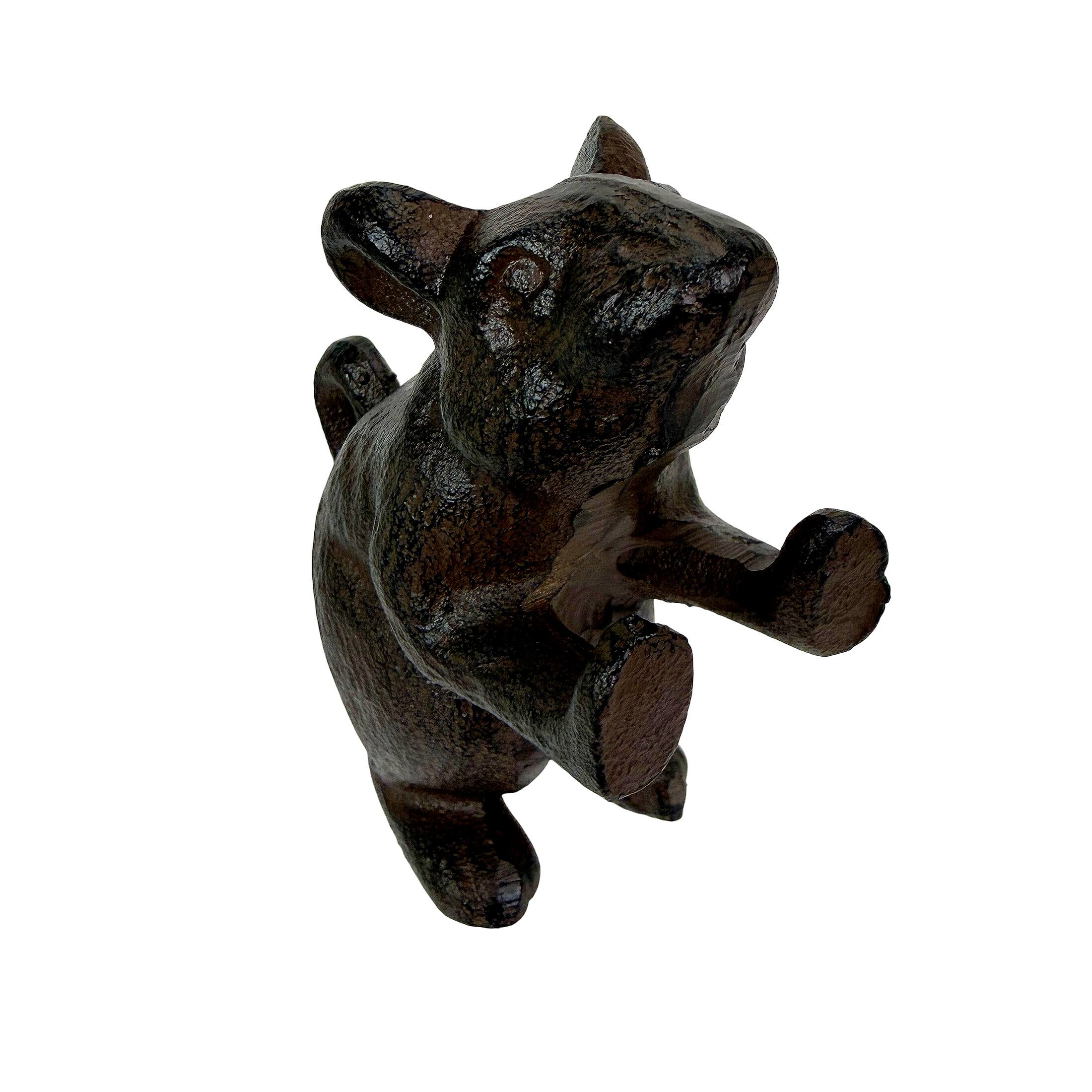 Alt View 1. Things2Die4 - Decorative Mouse Bookends Set of 2 Cast Iron Brown 4.5 in Rustic Vintage - Brown.