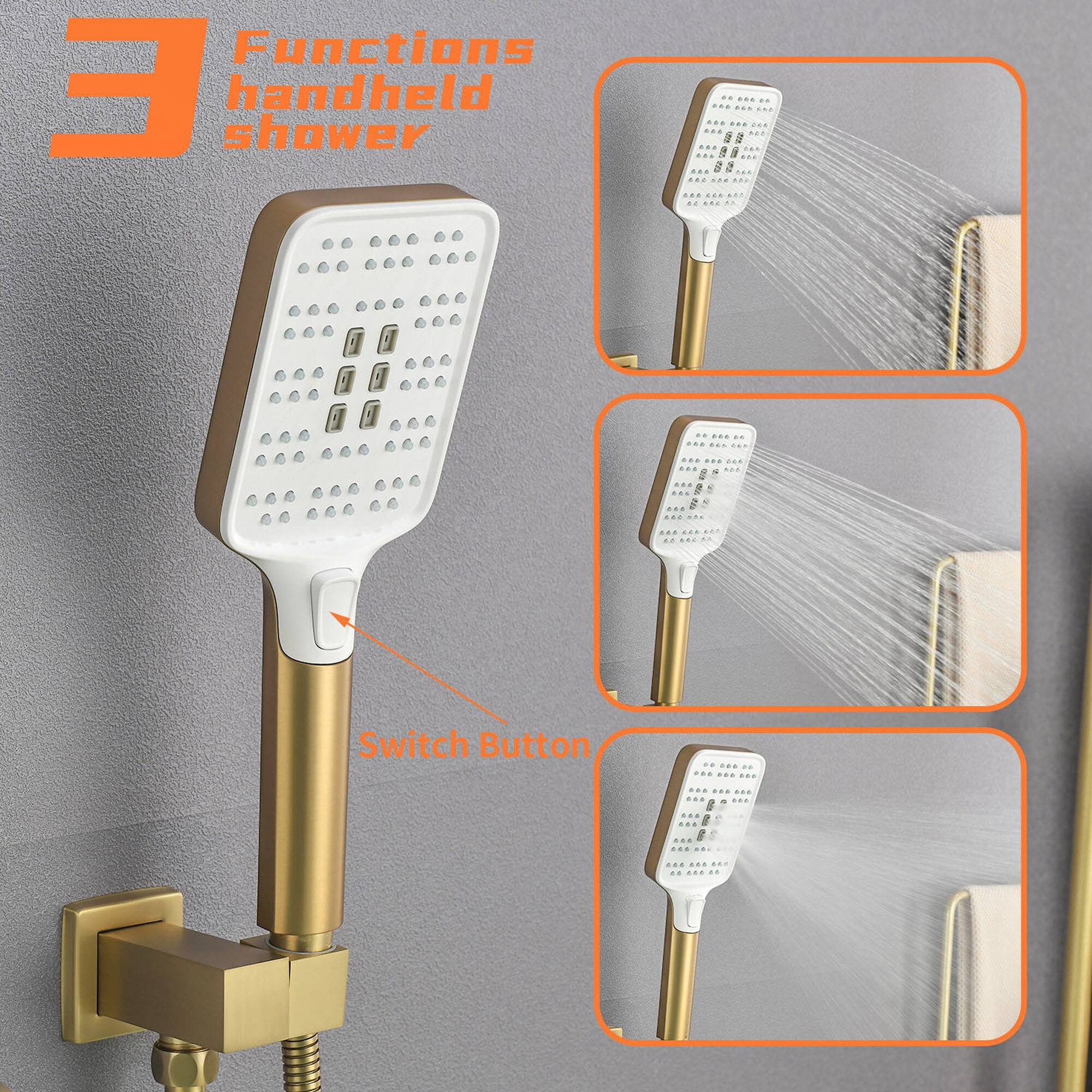 Functions  
handheld shower  

Switch Button