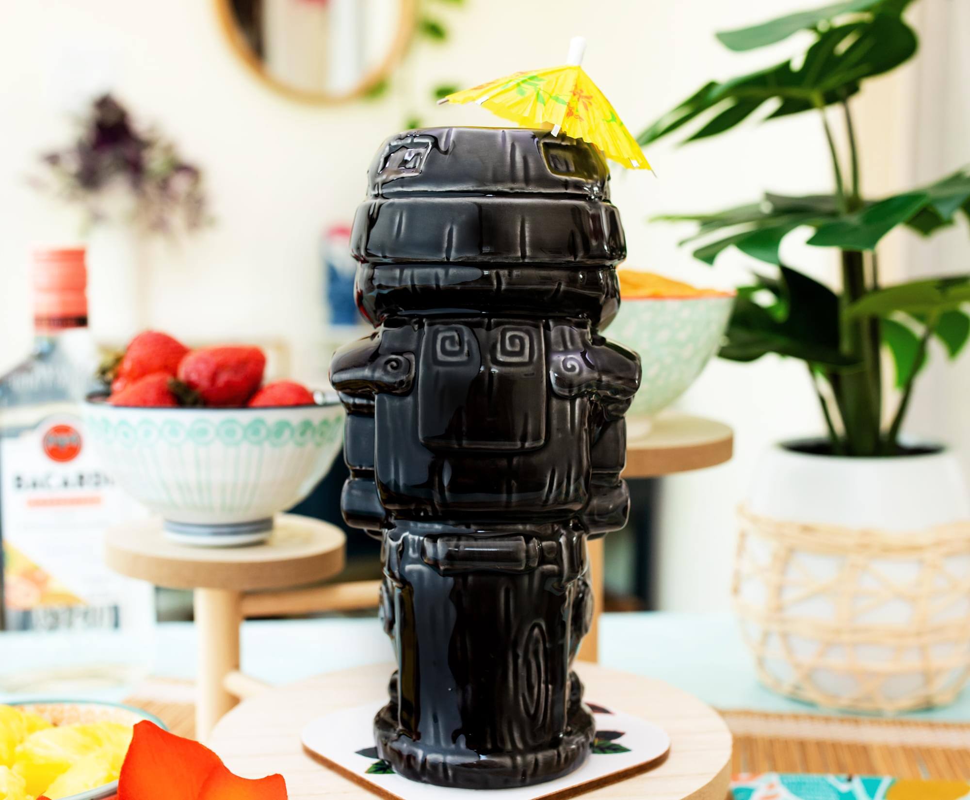 Alt View 3. Star Wars - Geeki Tikis Star Wars: The Mandalorian Dark Trooper Ceramic Mug | Holds 18 Ounce - Black.