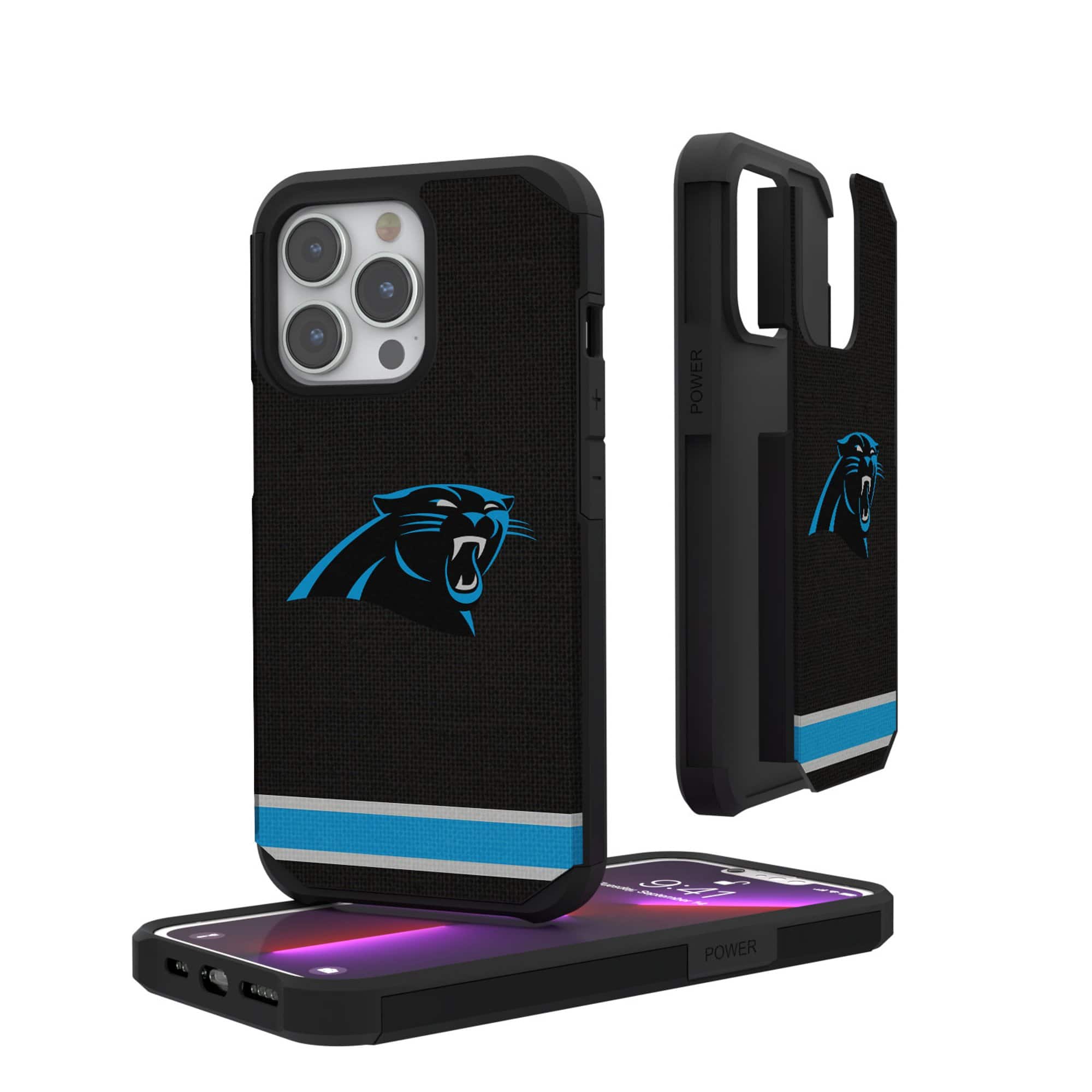 Keyscaper - NFL - Carolina Panthers iPhone Rugged Stripe Design Case - 12 mini/13 mini - Multicolor price history on PriceWatchPro