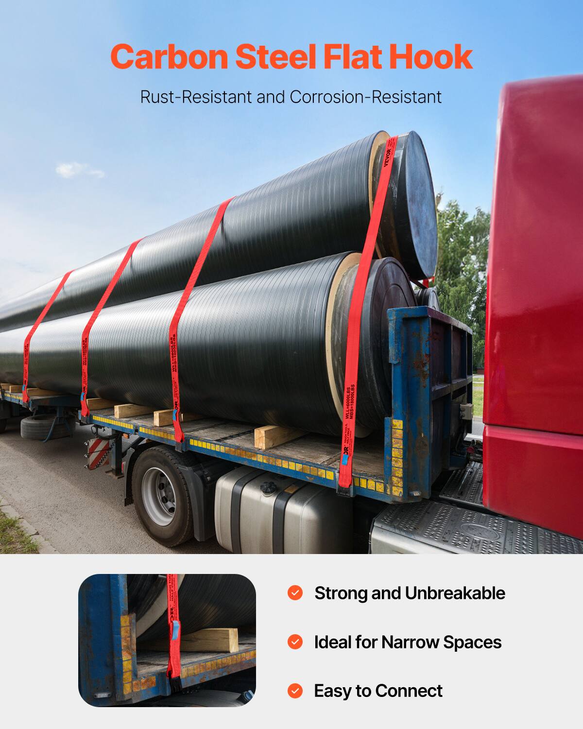 Carbon Steel Flat Hook  
Rust-Resistant and Corrosion-Resistant  

- Strong and Unbreakable  
- Ideal for Narrow Spaces  
- Easy to Connect