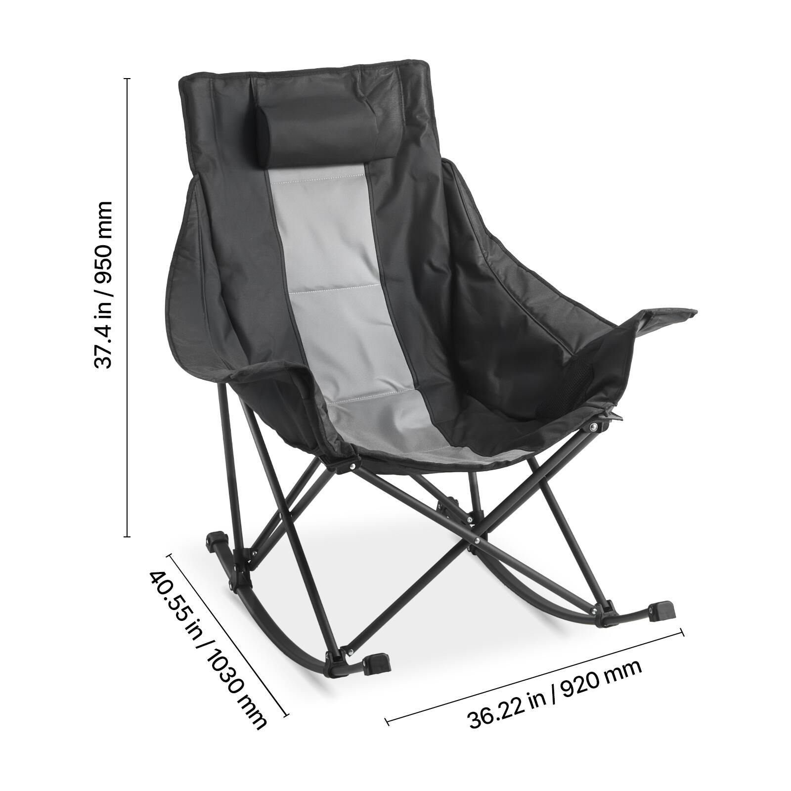 - Height: 37.4 in / 950 mm
- Width: 40.55 in / 1030 mm
- Depth: 36.22 in / 920 mm