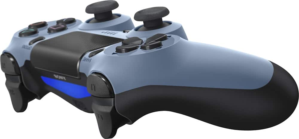 gray blue ps4 controller