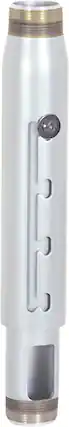 Front. Chief - 18-24" ADJUSTABLE EXTENSIONCOLUMN - WHITE - Black.
