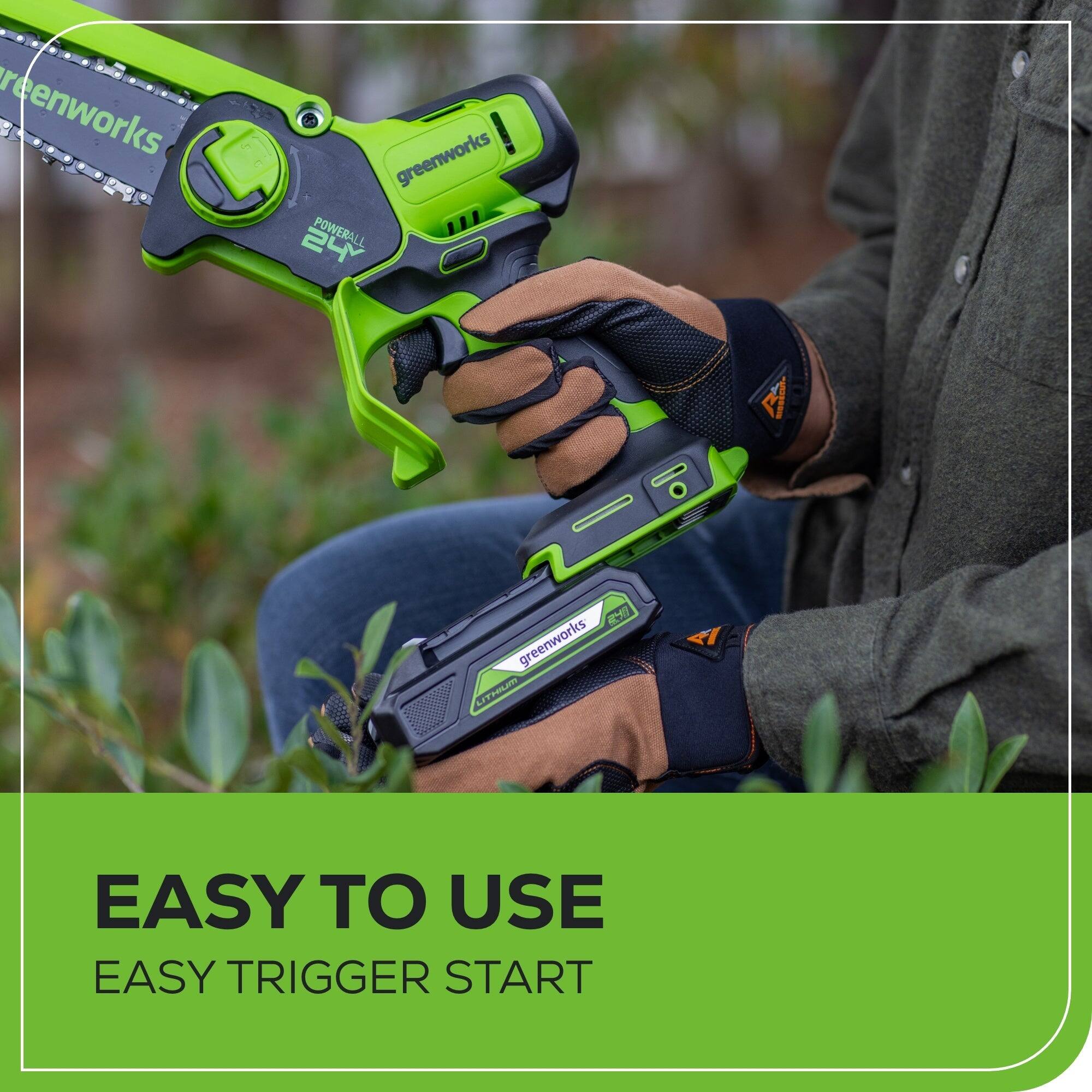 Greenworks  
24V POWERALL  
C5  
LITHIUM  
EASY TO USE  
EASY TRIGGER START