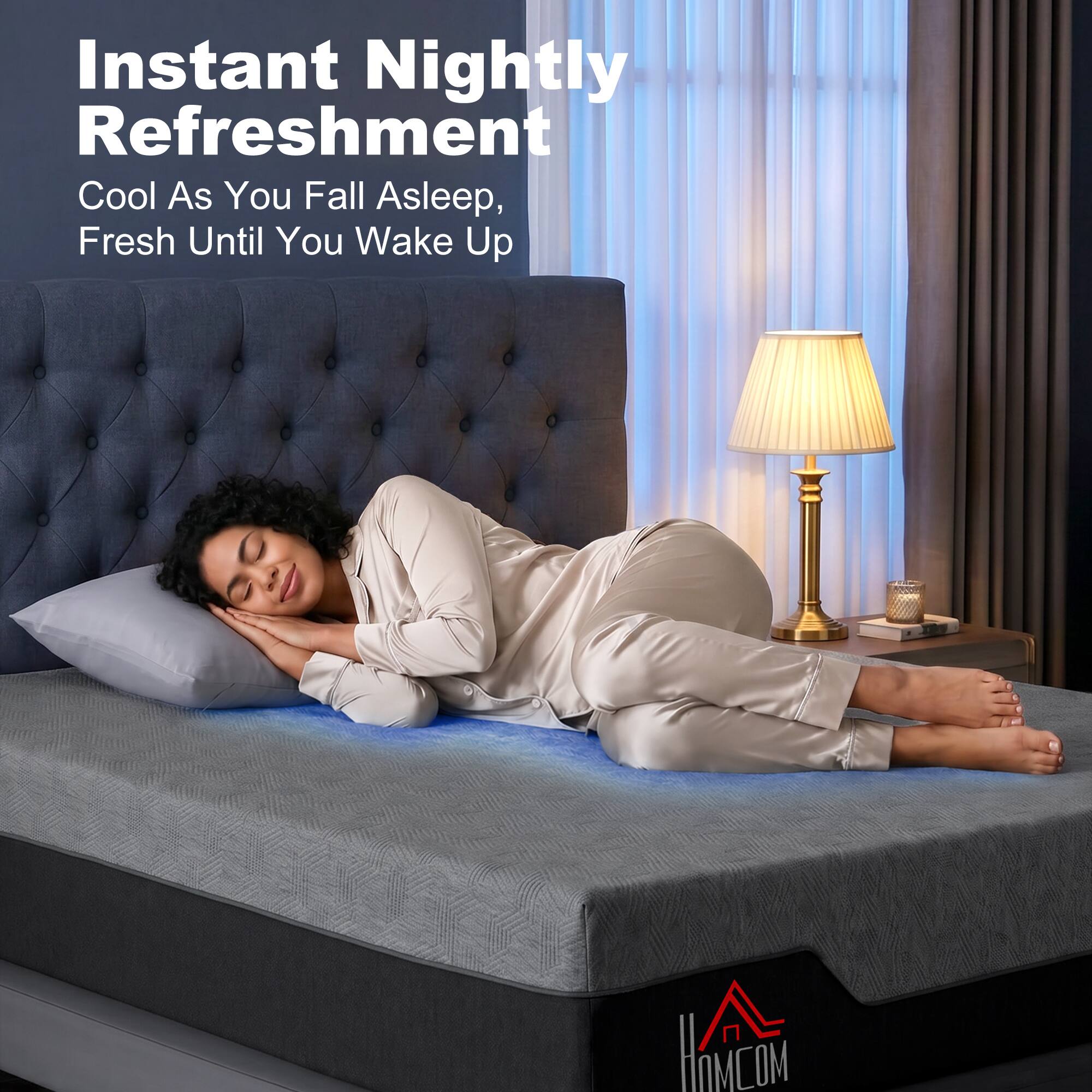 Instant Nightly Refreshment  
Cool As You Fall Asleep, Fresh Until You Wake Up