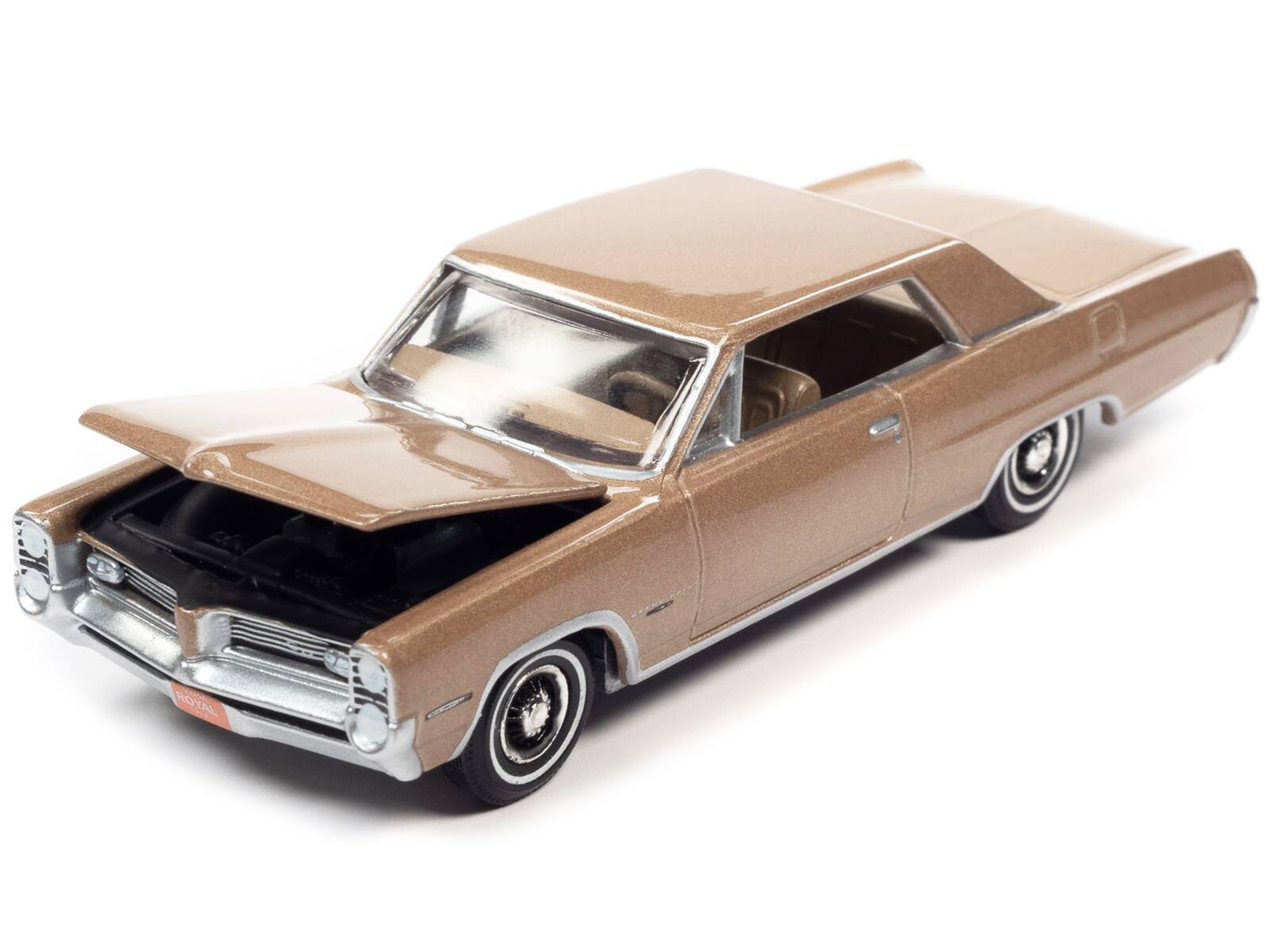 Angle. Autoworld - 1964 Pontiac Grand Prix Royal Bobcat Saddle Bronze Metallic "Vintage Muscle" Limited Edition 1/64 - Bronze Metallic.