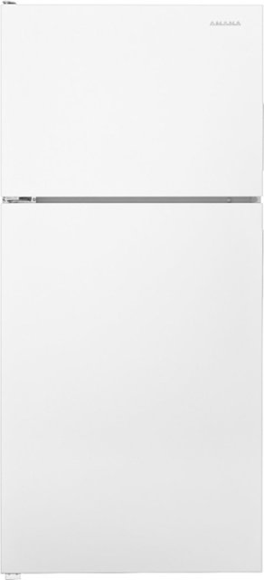 Front Zoom. Amana - 18.2 Cu. Ft. Top-Freezer Refrigerator - White.