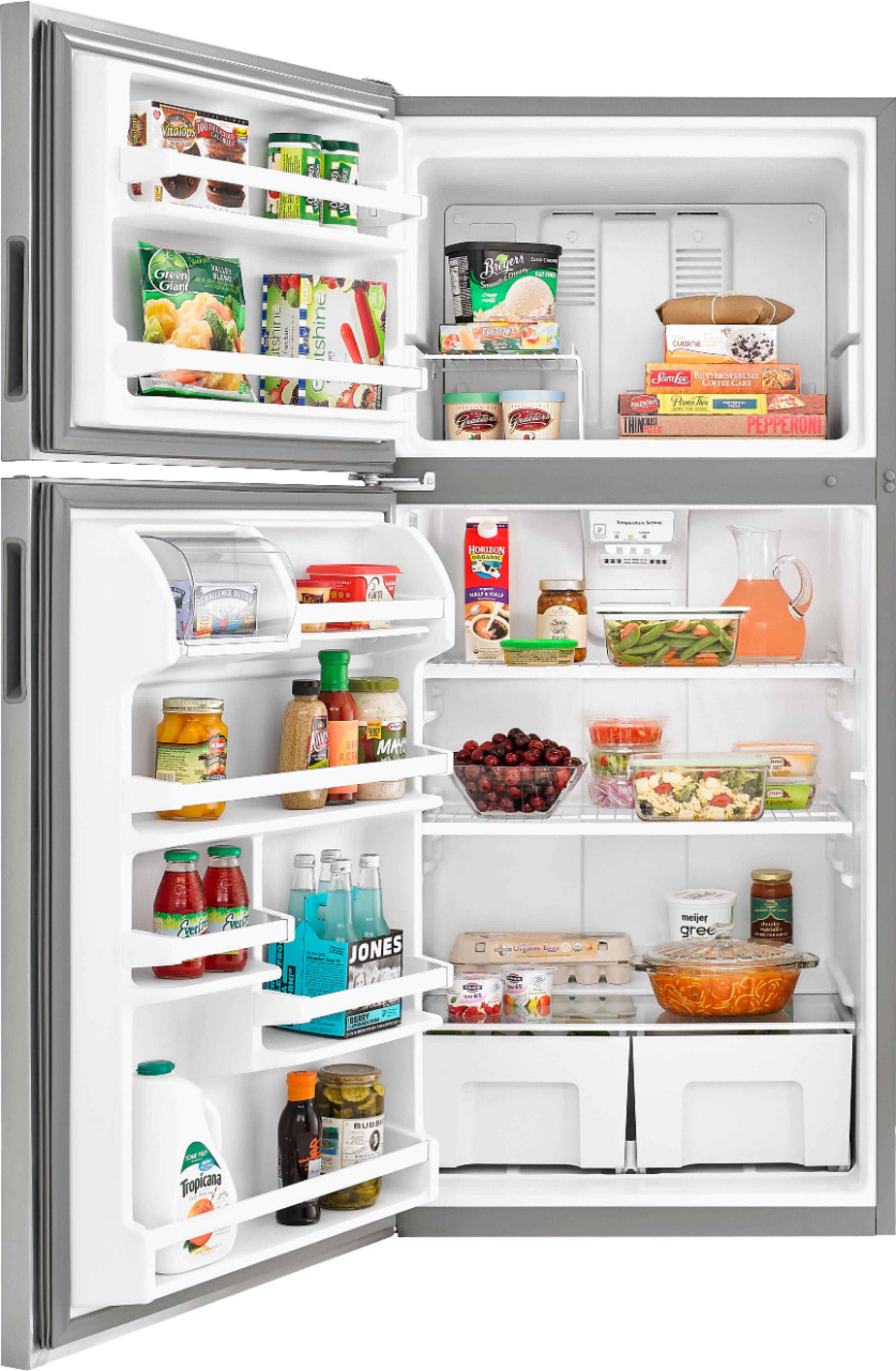 Alt View 1. Amana - 18.2 Cu. Ft. Top-Freezer Refrigerator - White.