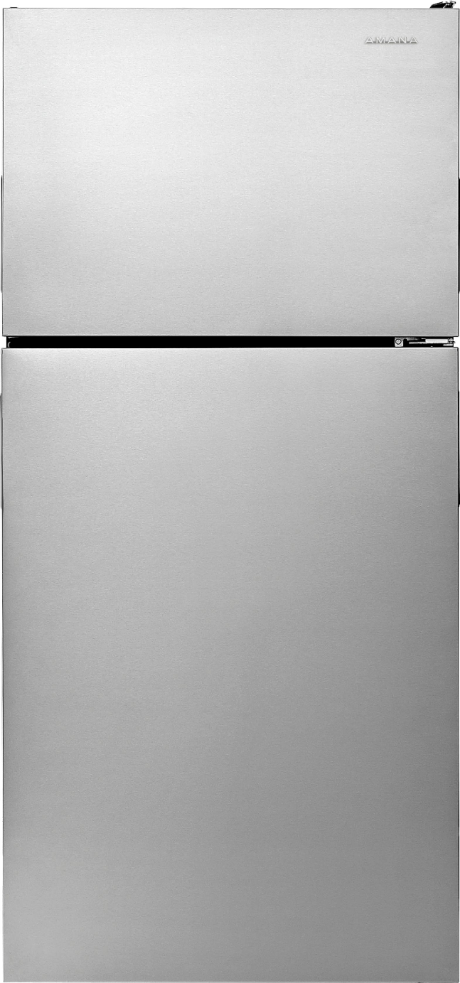 Amana - 18.2 Cu. Ft. Top-Freezer Refrigerator - Stainless steel