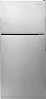 Amana - 18.2 Cu. Ft. Top-Freezer Refrigerator - Stainless steel - Front_Zoom