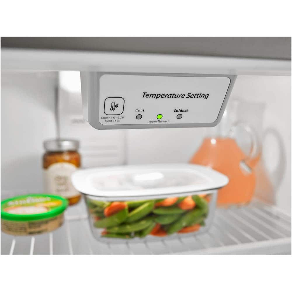 Alt View 12. Amana - 18.2 Cu. Ft. Top-Freezer Refrigerator - Stainless Steel.