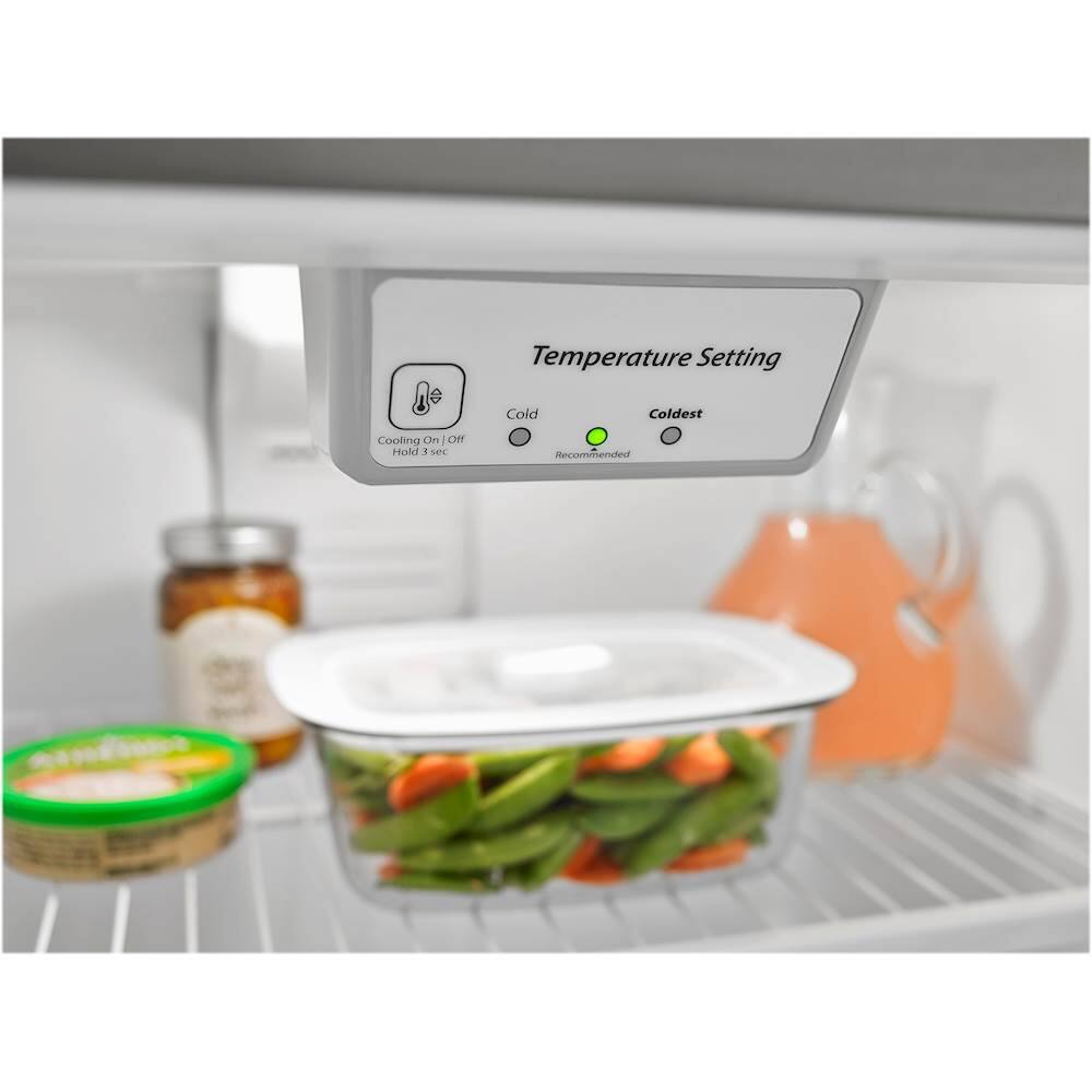 Alt View 12. Amana - 18.2 Cu. Ft. Top-Freezer Refrigerator - Stainless Steel.