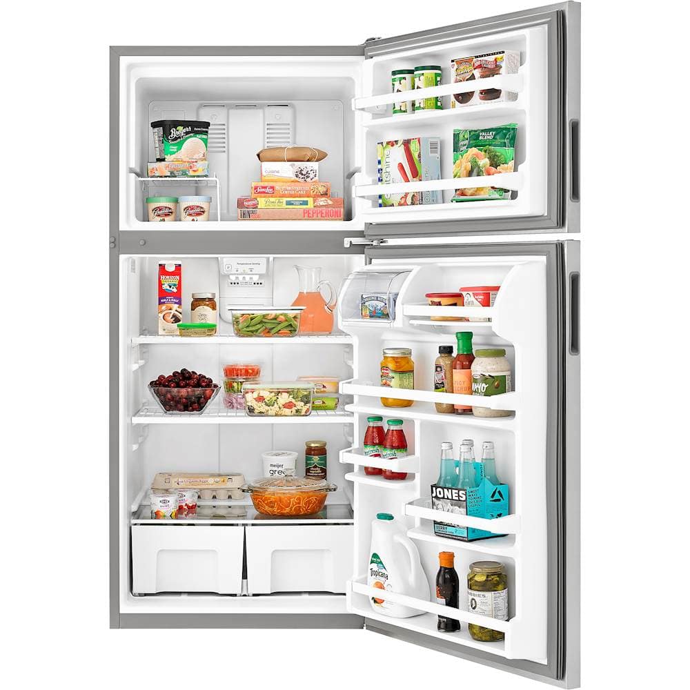 Alt View 1. Amana - 18.2 Cu. Ft. Top-Freezer Refrigerator - Black.
