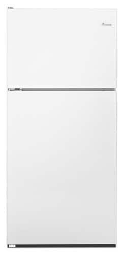Amana - 18 Cu. Ft. Top-Freezer Refrigerator - White - Larger Front
