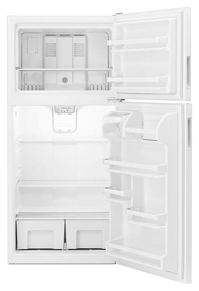Alt View 20. Amana - 18 Cu. Ft. Top-Freezer Refrigerator - White.