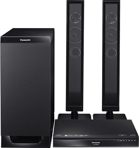 Best Panasonic Home Theater Speaker System with Subwoofer Black SC-HTB350