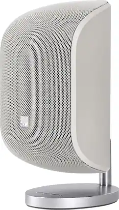 Angle. Bowers & Wilkins - 4" 100W Satellite Speaker (Each) - Matte White.