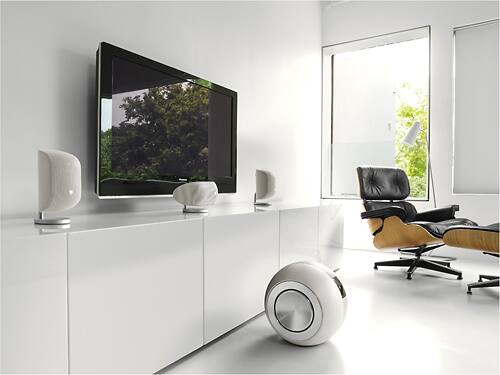 Alt View 12. Bowers & Wilkins - 4" 100W Satellite Speaker (Each) - Matte White.