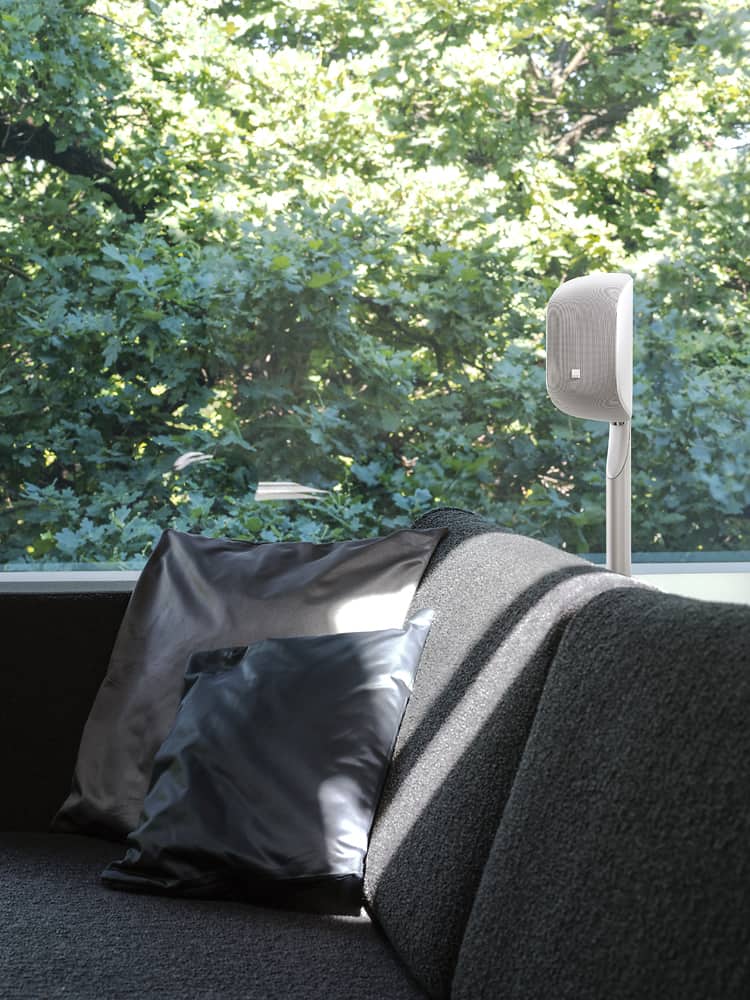 Alt View 17. Bowers & Wilkins - 4" 100W Satellite Speaker (Each) - Matte White.