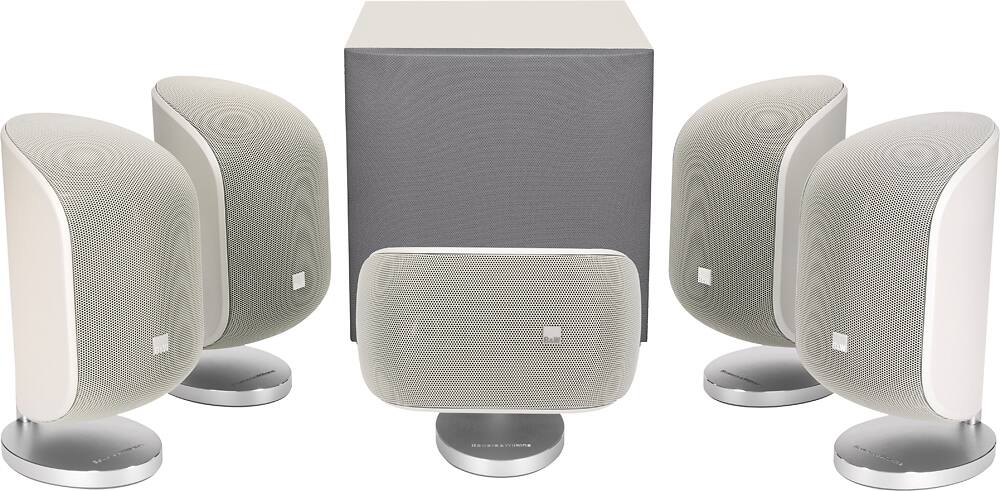 Alt View 18. Bowers & Wilkins - 4" 100W Satellite Speaker (Each) - Matte White.