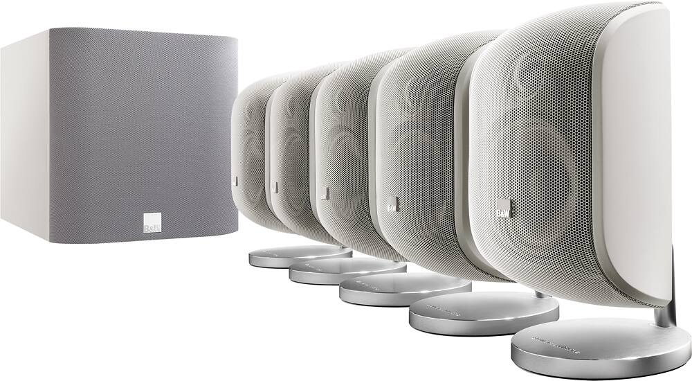 Alt View 19. Bowers & Wilkins - 4" 100W Satellite Speaker (Each) - Matte White.