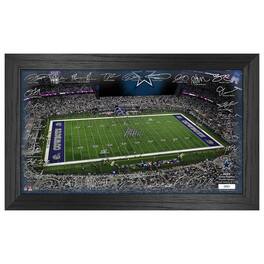 Highland Mint - Dallas Cowboys 12" x 20" 2024 Signature Gridiron Panoramic Framed Photo - Multicolor