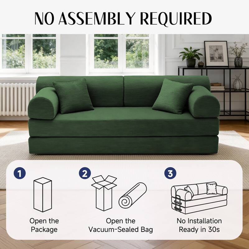 NO ASSEMBLY REQUIRED

1. Open the Package
2. Open the Vacuum-Sealed Bag
3. No Installation Ready in 30s