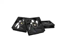ASUS - ProArt PF120 3-Pack 120mm PWM Fans, 3000RPM, High Airflow/Static Pressure, Daisy-Chain, Comes with Fan Controller - Black