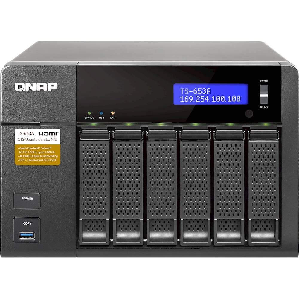 QNAP - TS-x53A Series 6-Bay External Network Storage (NAS) - Larger Front