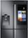 Alt View Zoom 15. Samsung - Family Hub 27.9 Cu. Ft. 4-Door Flex Smart French Door Refrigerator - Black stainless steel.