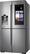 Left. Samsung - Family Hub 27.9 Cu. Ft. 4-Door Flex Smart French Door Refrigerator - Stainless steel.