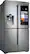 Angle. Samsung - Family Hub 22.08 Cu. Ft. Counter-Depth 4-Door Flex Smart French Door Refrigerator.