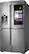 Left. Samsung - Family Hub 22.08 Cu. Ft. Counter-Depth 4-Door Flex Smart French Door Refrigerator.
