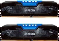 Front. PNY - Anarchy 16GB (2PK x 8GB) 2.4 GHz DDR4 DIMM Desktop Memory Kit - Blue.