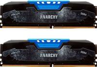 Best Buy PNY Anarchy 16GB 2PK x 8GB 2.4 GHz DDR4 DIMM Desktop Memory Kit Blue MD16GK2D4240015AB