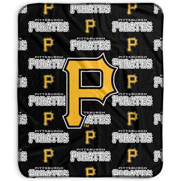 Pegasus - Pittsburgh Pirates 50" x 60" Repeat Wordmark Fleece Blanket - Multicolor