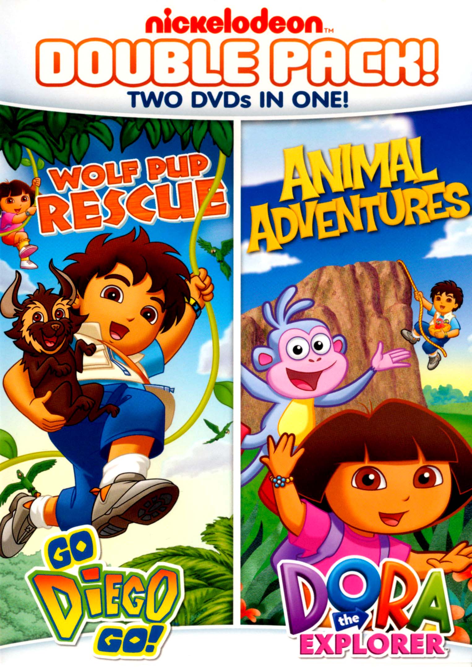 Dora the Explorer: Animal Adventures/Go Diego Go!: Wolf Pup Rescue [2  Discs] [DVD] - Best Buy