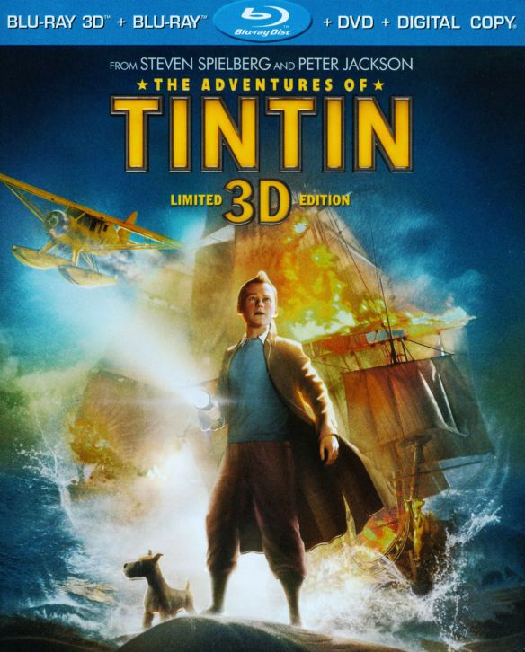  The Adventures of Tintin 3D [3 Discs] [Includes Digital Copy] [3D] [Blu-ray/DVD] [Blu-ray/Blu-ray 3D/DVD] [2011]