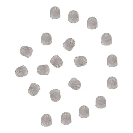 Front. Unique Bargains - 10pcs 9mm High Sensitivity Fiber Mesh Replacement Tips for Stylus Pens, No Scratch - Silver.
